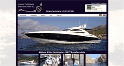 Desktop Screenshot of adriano-yachtcharter.de