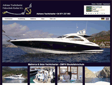 Tablet Screenshot of adriano-yachtcharter.de